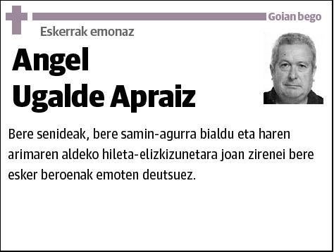 UGALDE APRAIZ,ANGEL