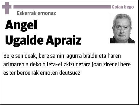 UGALDE APRAIZ,ANGEL