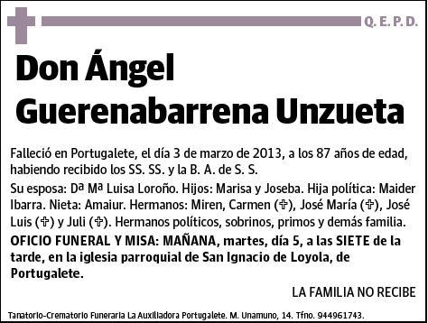 GUERENABARRENA UNZUETA,ANGEL