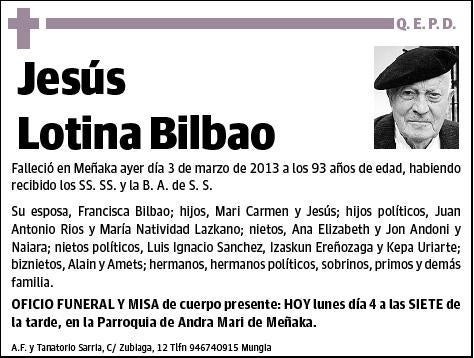 LOTINA BILBAO,JESUS