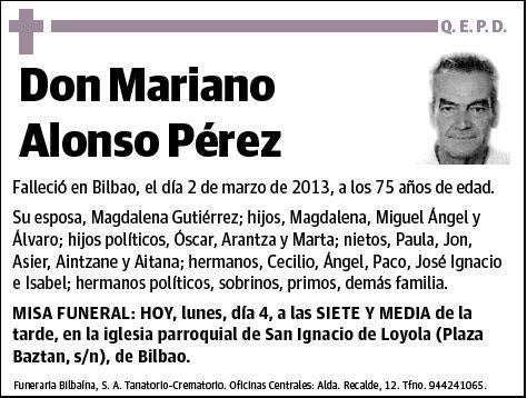 ALONSO PEREZ,MARIANO