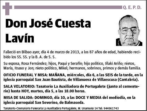 CUESTA LAVIN,JOSE