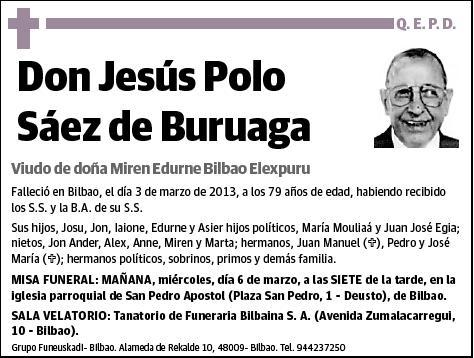 POLO SAEZ DE BURUAGA,JESUS