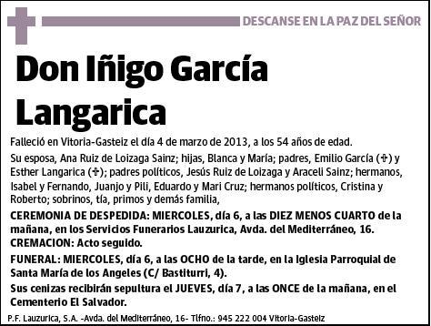 GARCIA LANGARICA,IÑIGO