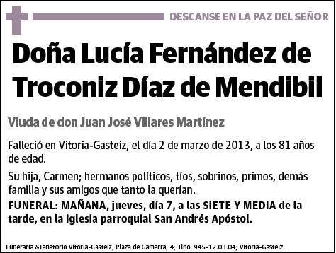 FERNANDEZ DE TROCONIZ DIAZ DE MENDIBIL,LUCIA