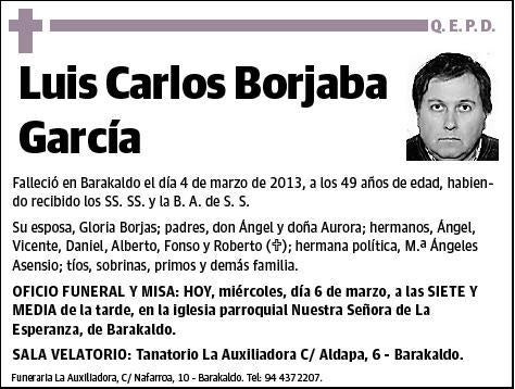 BORJABA GARCIA,LUIS CARLOS