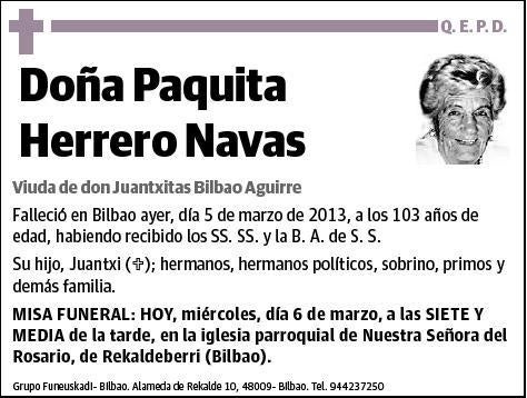 HERRERO NAVAS,PAQUITA