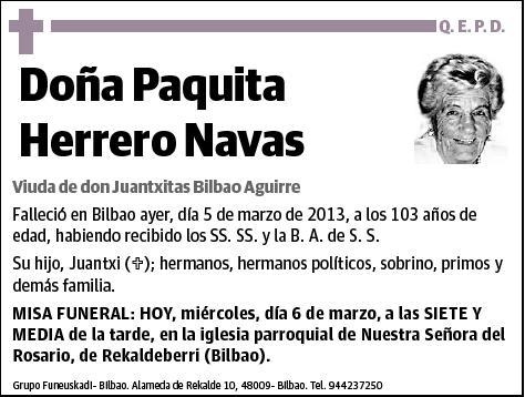 HERRERO NAVAS,PAQUITA