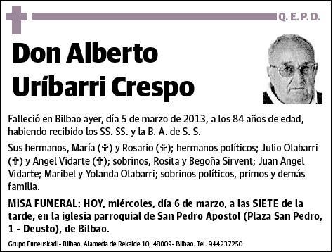 URIBARRI CRESPO,ALBERTO