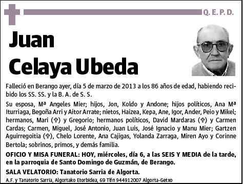 CELAYA UBEDA,JUAN