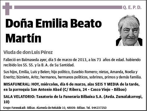 BEATO MARTIN,EMILIA