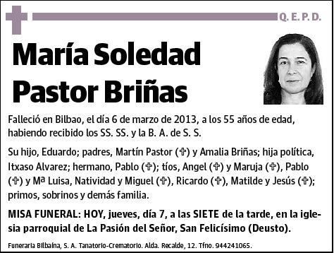 PASTOR BRIÑAS,MARIA SOLEDAD