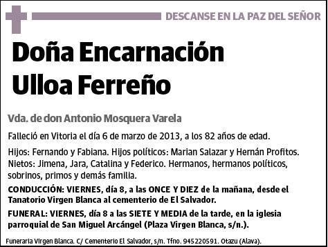 ULLOA FERREÑO,ENCARNACION