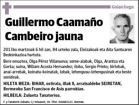 CAAMAÑO CAMBEIRO,GUILLERMO