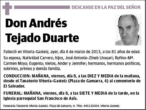 TEJADO DUARTE,ANDRES