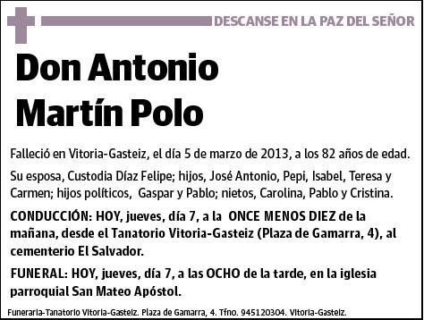 MARTIN POLO,ANTONIO