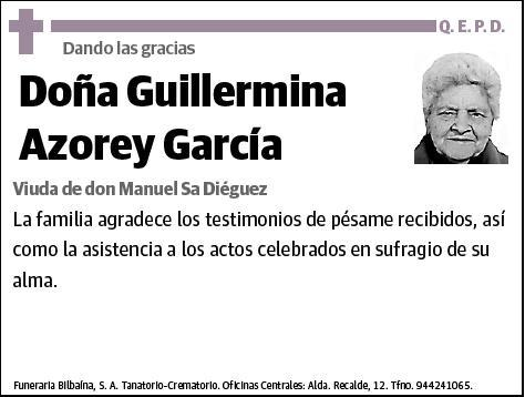 AZOREY GARCIA,GUILLERMINA