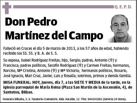 MARTINEZ DEL CAMPO,PEDRO