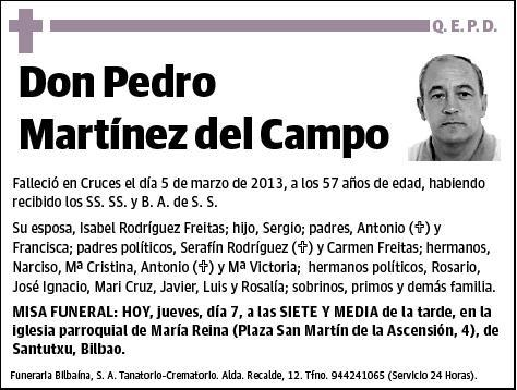 MARTINEZ DEL CAMPO,PEDRO