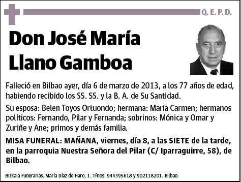 LLANO GAMBOA,JOSE MARIA