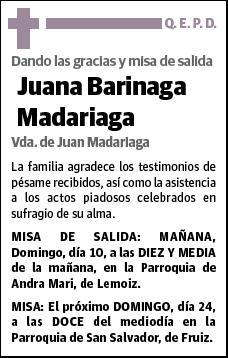 BARINAGA MADRIAGA,JUANA