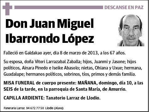 IBARRONDO LOPEZ,JUAN MIGUEL