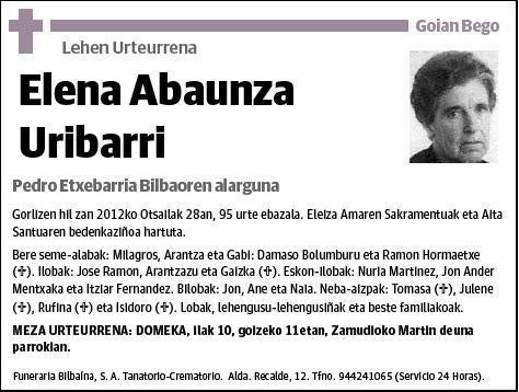 ABAUNZA URIBARRI,ELENA