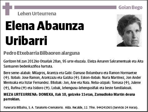 ABAUNZA URIBARRI,ELENA