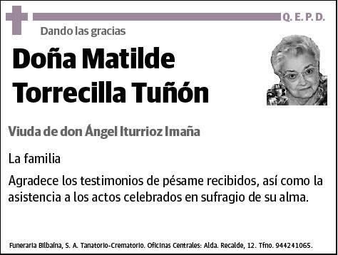 TORRECILLA TUÑON,MATILDE