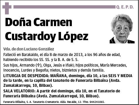 CUSTARDOY LOPEZ,CARMEN