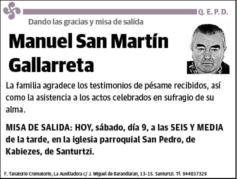 SAN MARTIN GALLARRETA,MANUEL