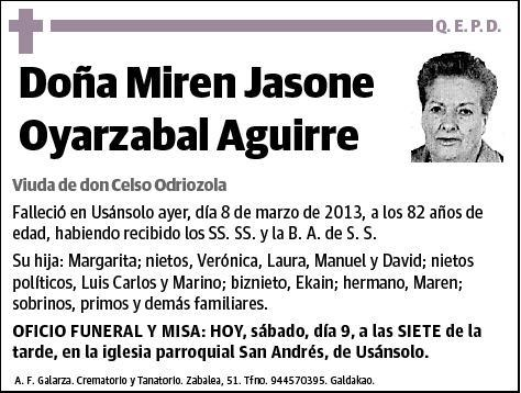 OYARZABAL AGUIRRE,MIREN JASONE