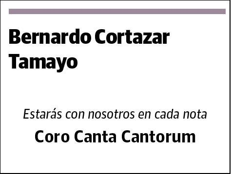 CORTAZAR TAMAYO,BERNARDO