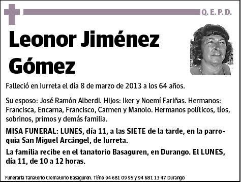JIMENEZ GOMEZ,LEONOR