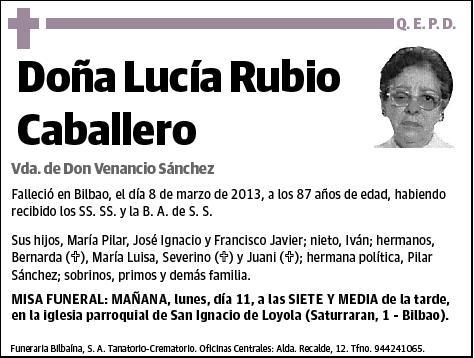 RUBIO CABALLERO,LUCIA