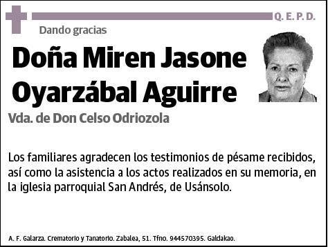 OYARZABAL AGUIRRE,MIREN JASONE