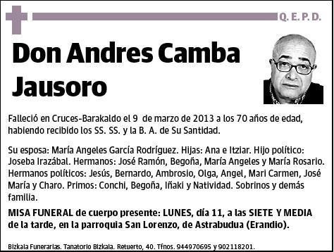 CAMBA JAUSORO,ANDRES