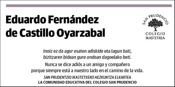 FERNANDEZ DEL CASTILLO OYARZABAL,EDUARDO