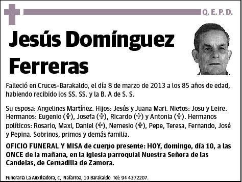 DOMINGUEZ FERRERAS,JESUS