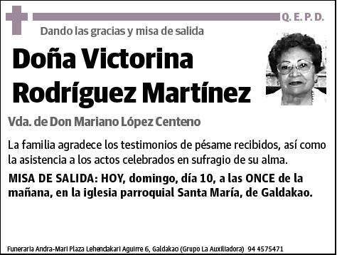 RODRIGUEZ MARTINEZ,VICTORINA