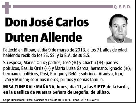 DUTEN ALLENDE,JOSE CARLOS