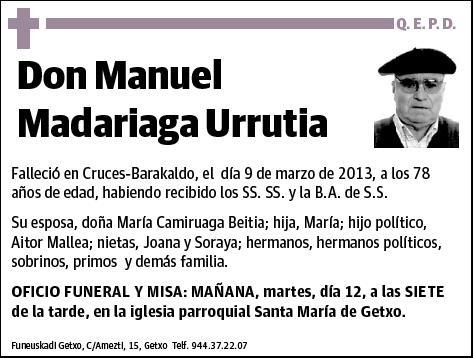 MADARIAGA URRUTIA,MANUEL