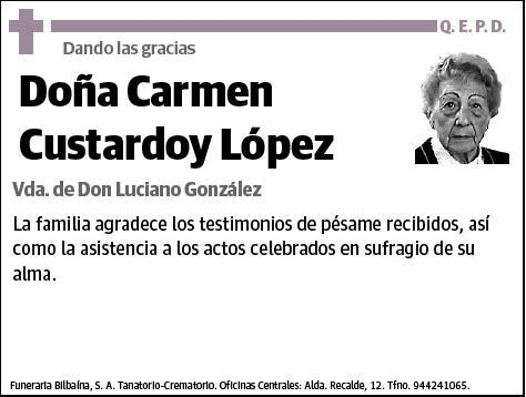 CUSTARDOY LOPEZ,CARMEN