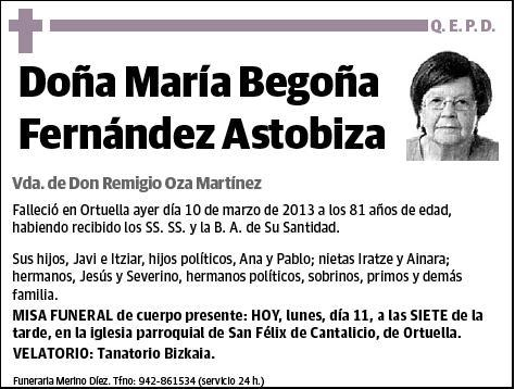 FERNANDEZ ASTOBIZA,MARIA BEGOÑA