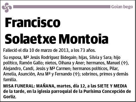 SOLAETXE MONTOIA,FRANCISCO