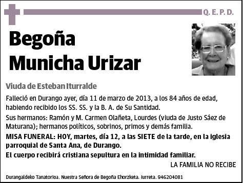 MUNICHA URIZAR,BEGOÑA