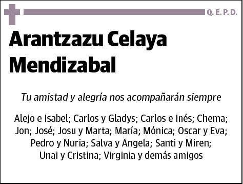 CELAYA MENDIZABAL,ARANTZAZU