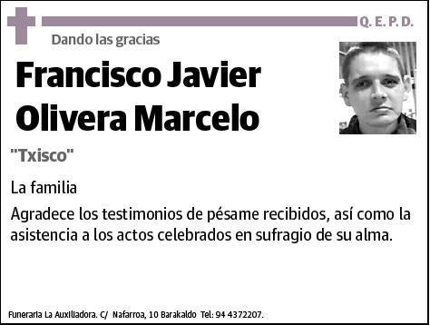 OLIVERA MARCELO,FRANCISCO JAVIER