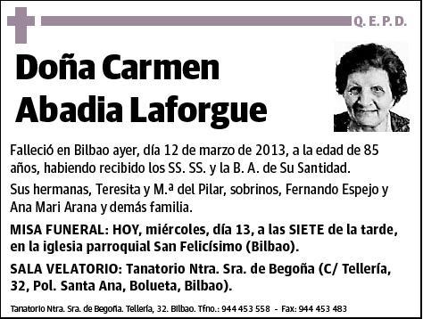 ABADIA LAFORGUE,CARMEN