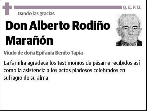 RODIÑO MARAÑON,ALBERTO